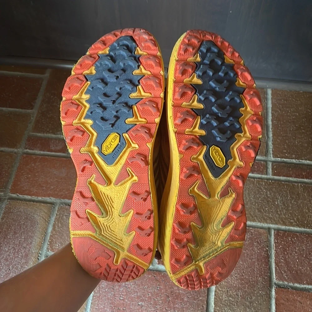 Hoka Speedgoat‎ Vibrant Orange and Black Shoes